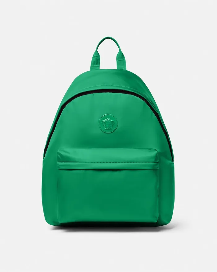 Versace Bags and Accessories Kids Medusa Backpack Green