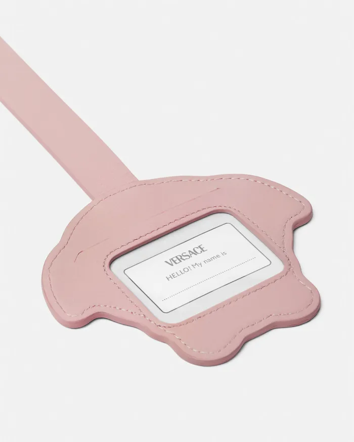 Versace Bags and Accessories Kids Medusa Luggage Tag Light Pink
