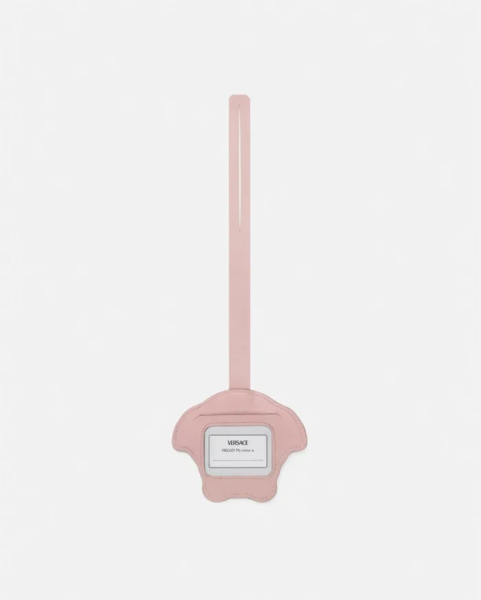 Versace Bags and Accessories Kids Medusa Luggage Tag Light Pink