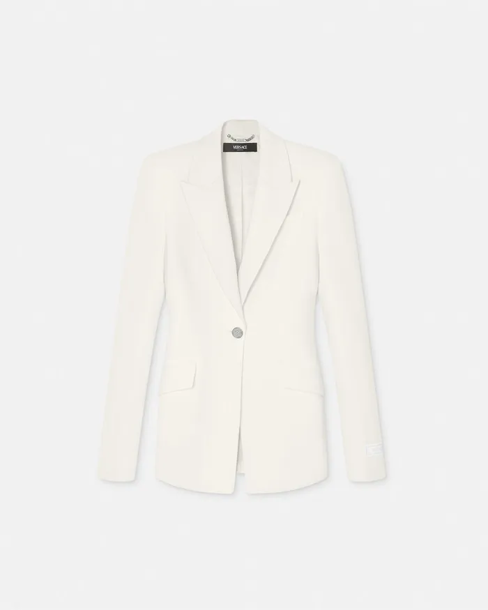 Versace Blazer and Jackets Women SingleBreasted Dv Blazer White