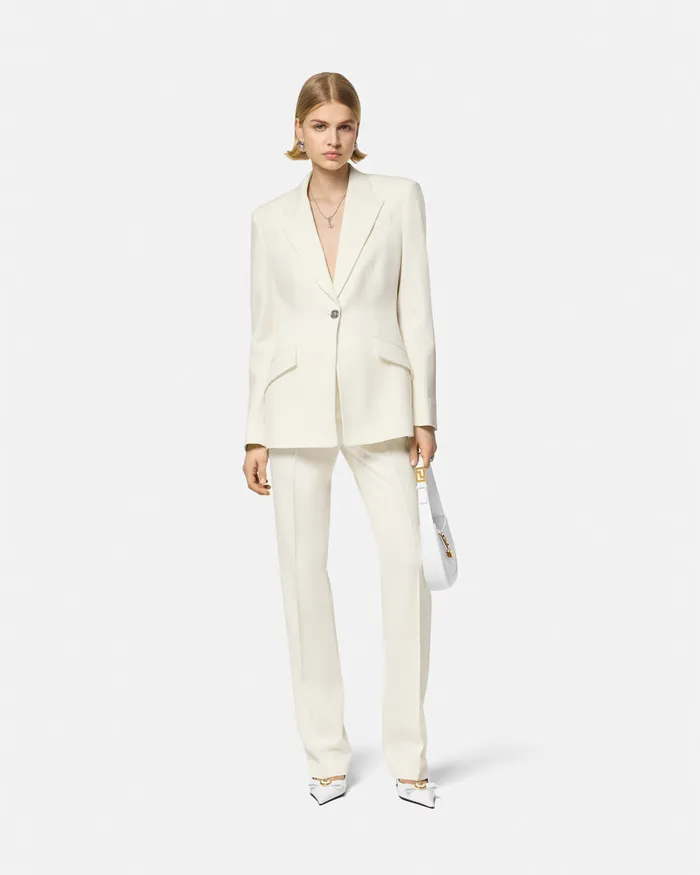Versace Blazer and Jackets Women SingleBreasted Dv Blazer White