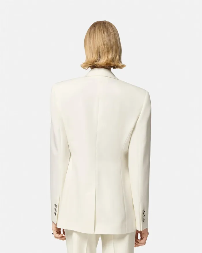 Versace Blazer and Jackets Women SingleBreasted Dv Blazer White