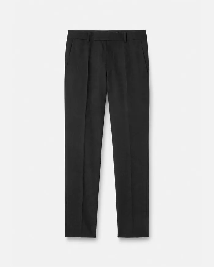 Versace Blazers and Suits Men Barocco Jacquard Formal Trousers Black