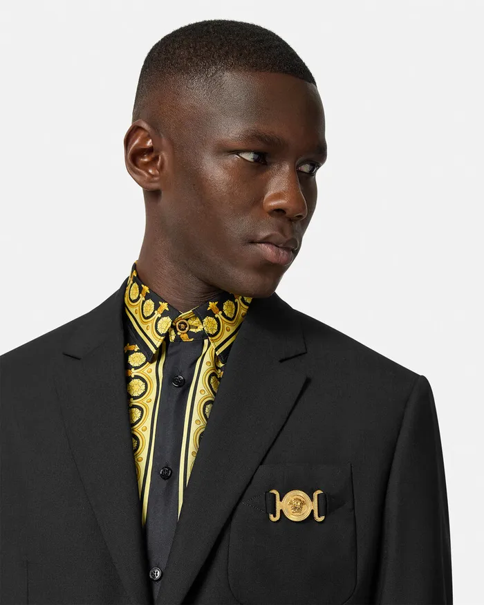 Versace Blazers and Suits Men Medusa Biggie SingleBreasted Blazer Black