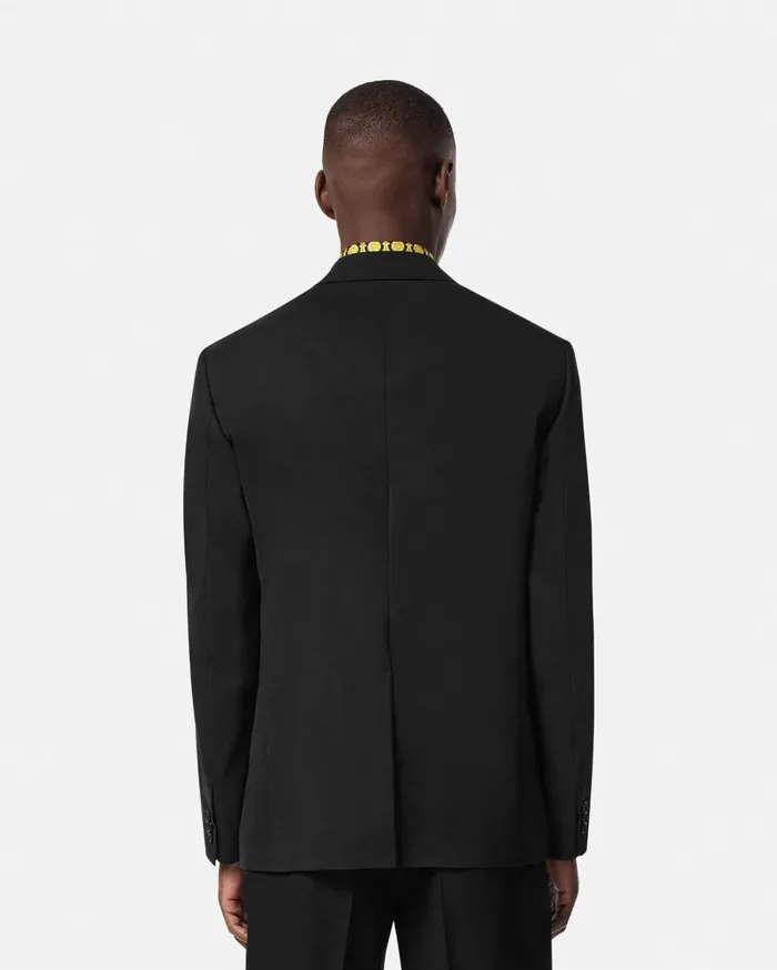 Versace Blazers and Suits Men Medusa Biggie SingleBreasted Blazer Black