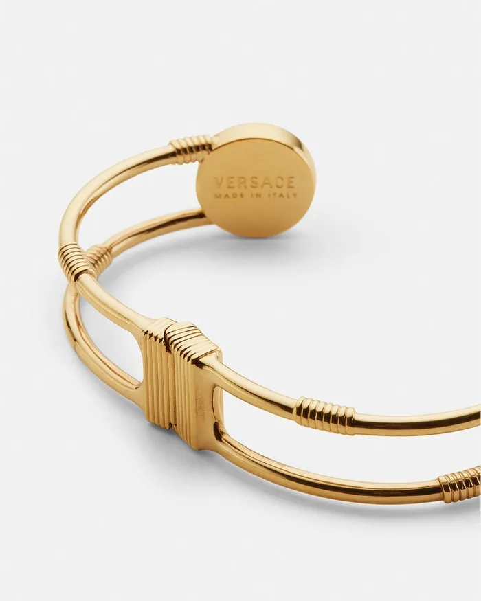 Versace Bracelets WomenMen Safety Pin Bracelet Light Gold