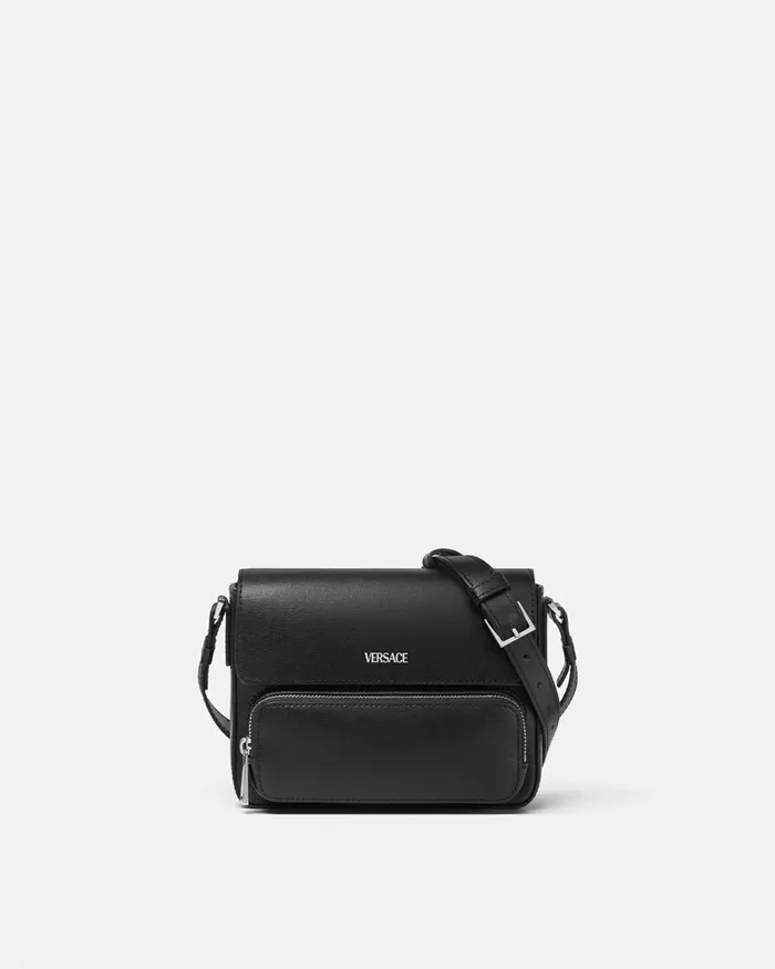 Versace Crossbody and Messengers Men Cargo Messenger Bag Blacksilver