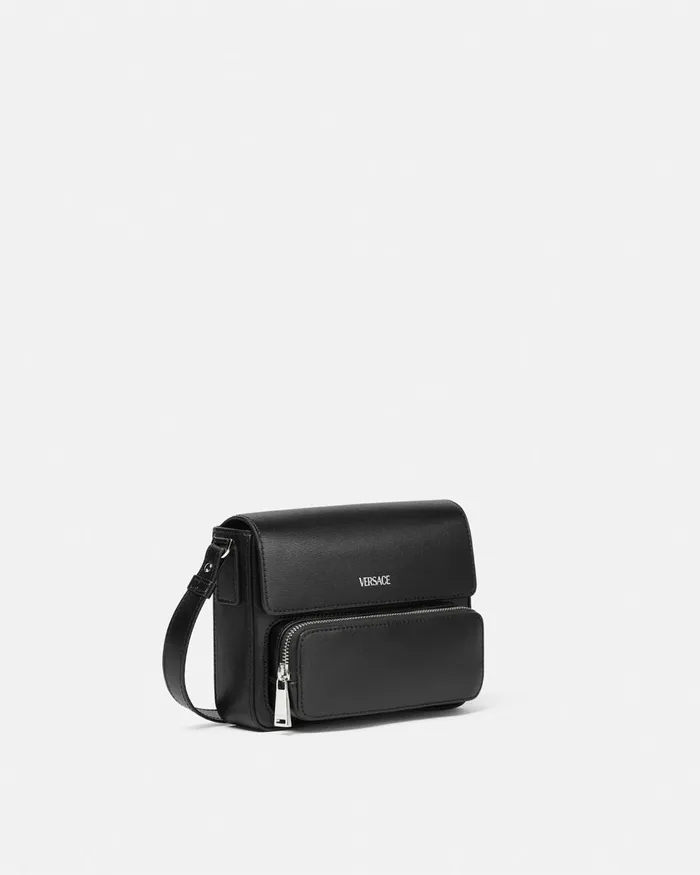 Versace Crossbody and Messengers Men Cargo Messenger Bag Blacksilver