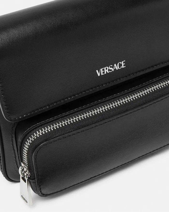 Versace Crossbody and Messengers Men Cargo Messenger Bag Blacksilver