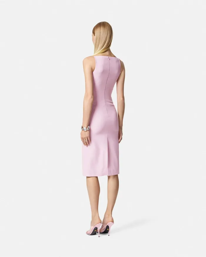 Versace Dresses Women Corset Midi Dress Light Pink