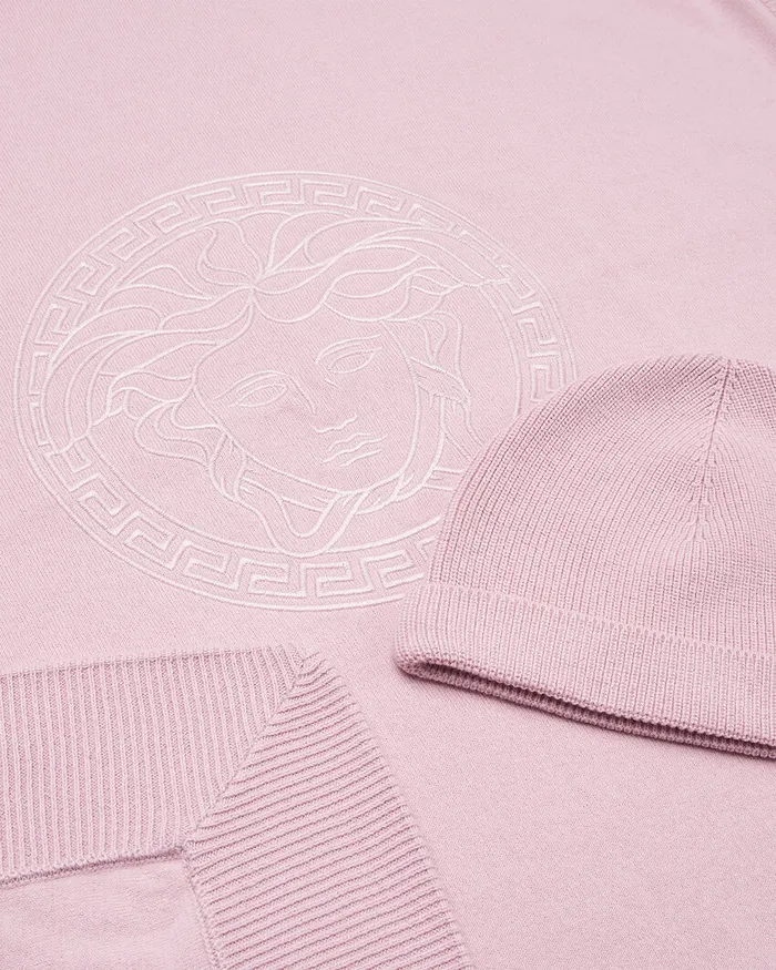 Versace Gift Sets Kids Medusa Baby Blanket Set Light Pink
