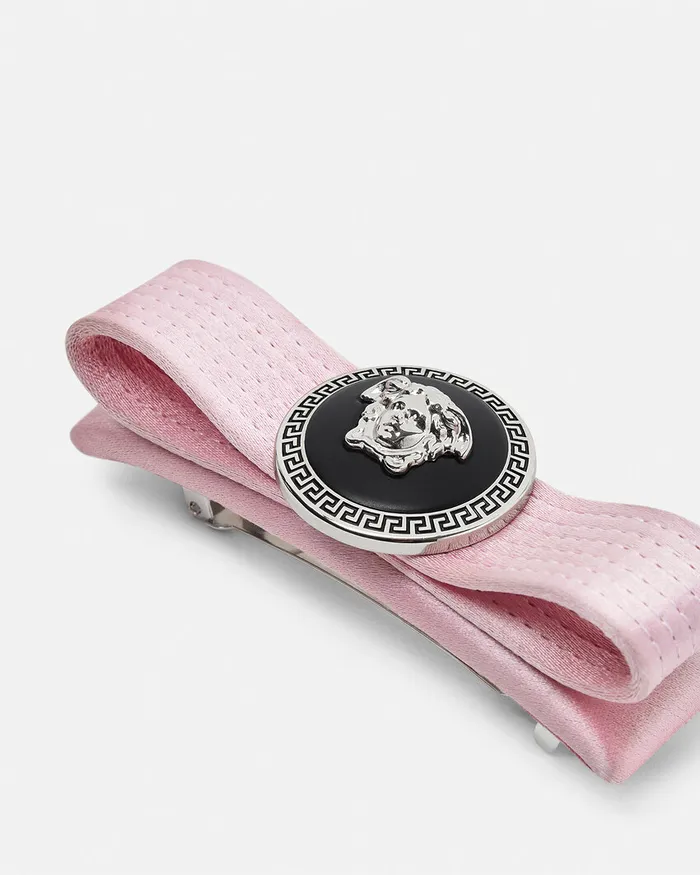 Versace Hair Accessories Women Gianni Ribbon Hair Clip Light Pink