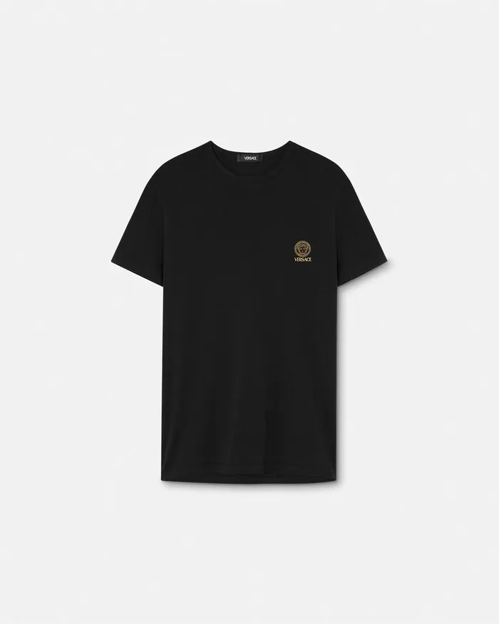 Versace Loungewear and Pajamas Men Medusa Undershirt Black