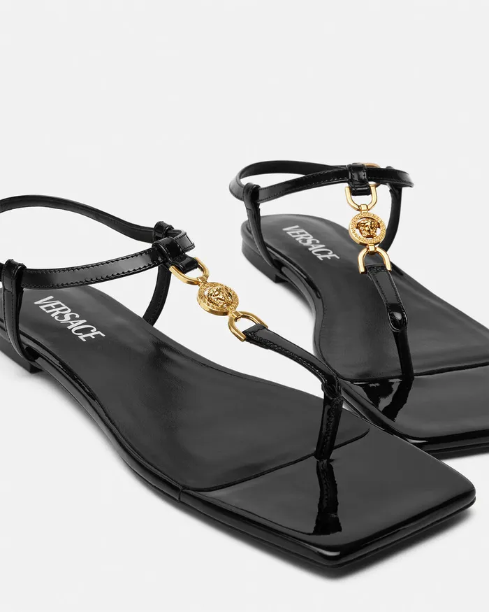 Versace Medusa 03995 Women Medusa 03995 Flat Sandals Blackgold