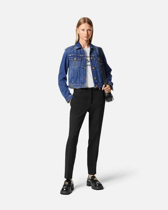 Versace Outerwear and Coats Women Denim Jacket Blue
