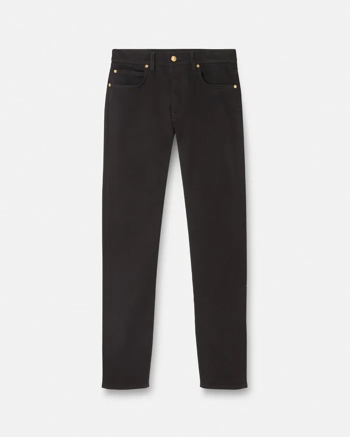 Versace Pants and Shorts Men SlimFit Jeans Black