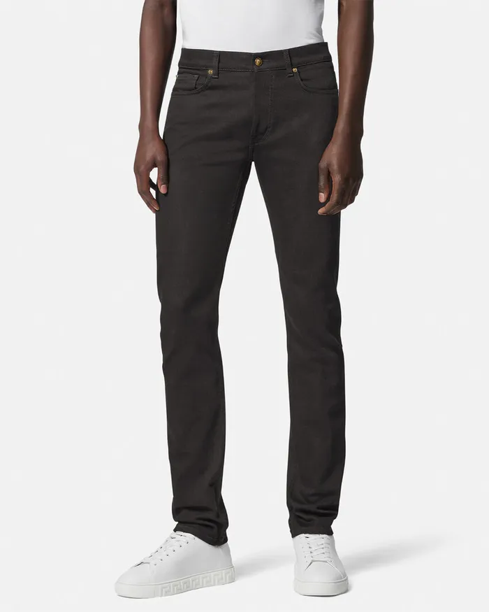 Versace Pants and Shorts Men SlimFit Jeans Black