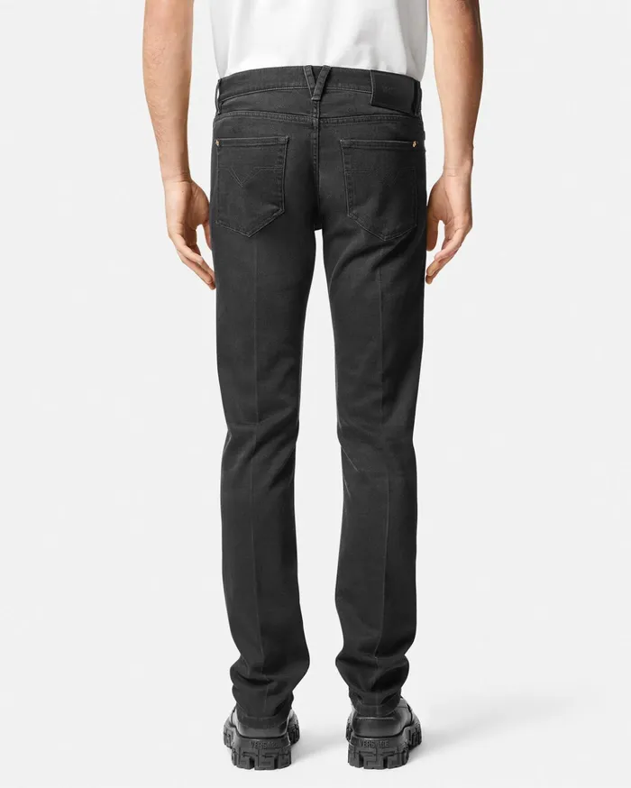 Versace Pants and Shorts Men SlimFit Jeans Black