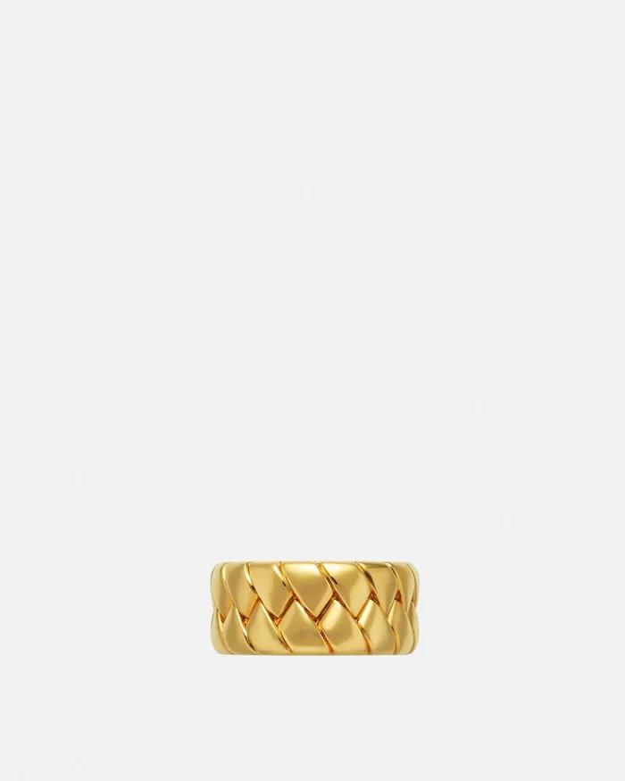 Versace Rings MenWomen Bind Ring Light Gold