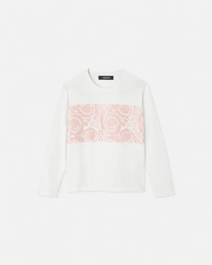 Versace Shirts and Tshirts Kids Barocco TShirt Light Pink