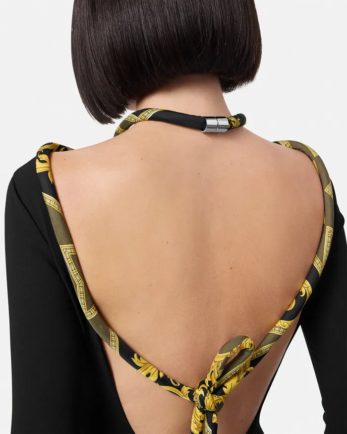 Versace Shirts and Tops Women La Coupe Des Dieux Bodysuit Black