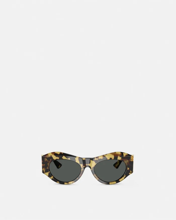 Versace Sunglasses Women Medusa Glam Sunglasses Havana