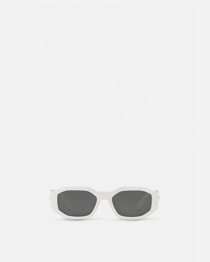 Versace Sunglasses WomenMen Medusa Biggie Sunglasses White
