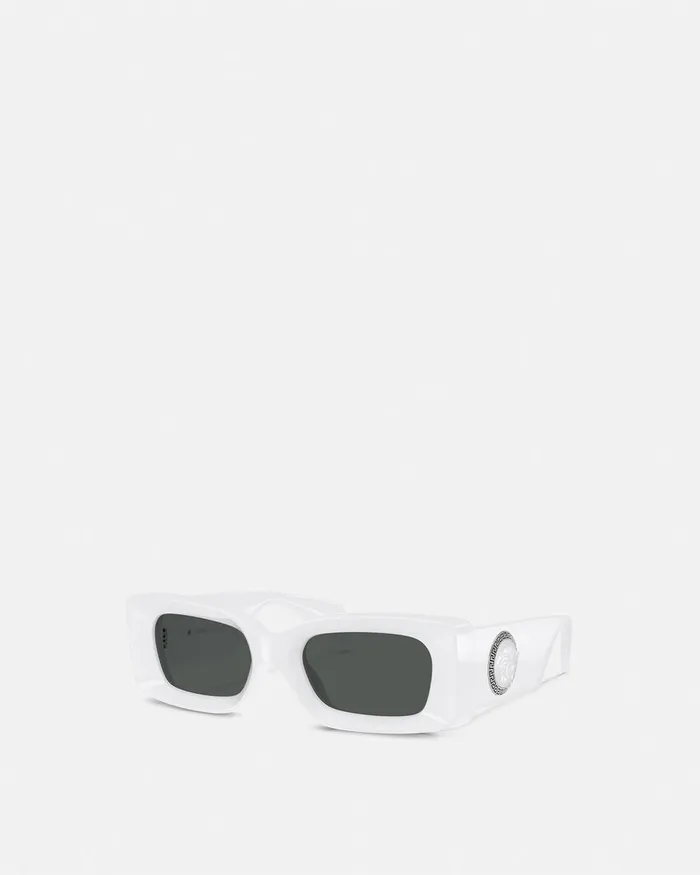 Versace Sunglasses WomenMen Medusa Medallion Sunglasses White