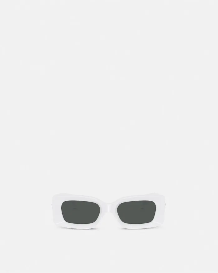 Versace Sunglasses WomenMen Medusa Medallion Sunglasses White