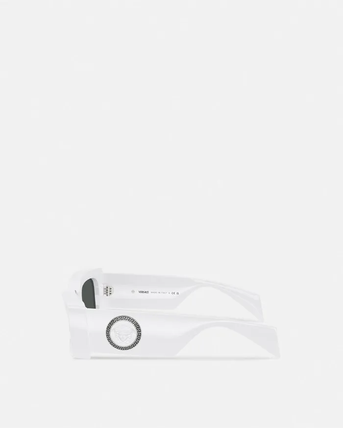 Versace Sunglasses WomenMen Medusa Medallion Sunglasses White
