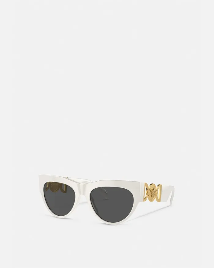 Versace Sunglasses Women Winged Medusa Sunglasses Havana