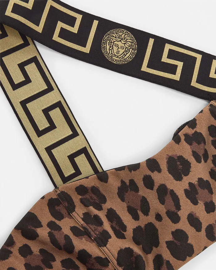 Versace Swimwear Women Leopard OnePiece Swimsuit Animalier