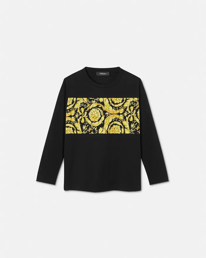Versace Tshirts and Polos Kids Barocco TShirt Black