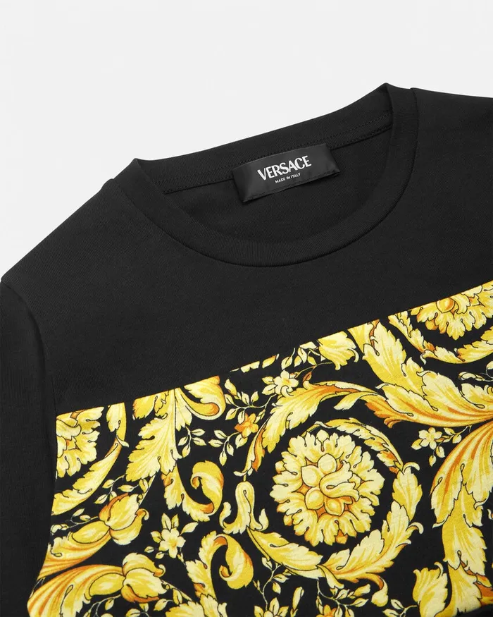 Versace Tshirts and Polos Kids Barocco TShirt Black