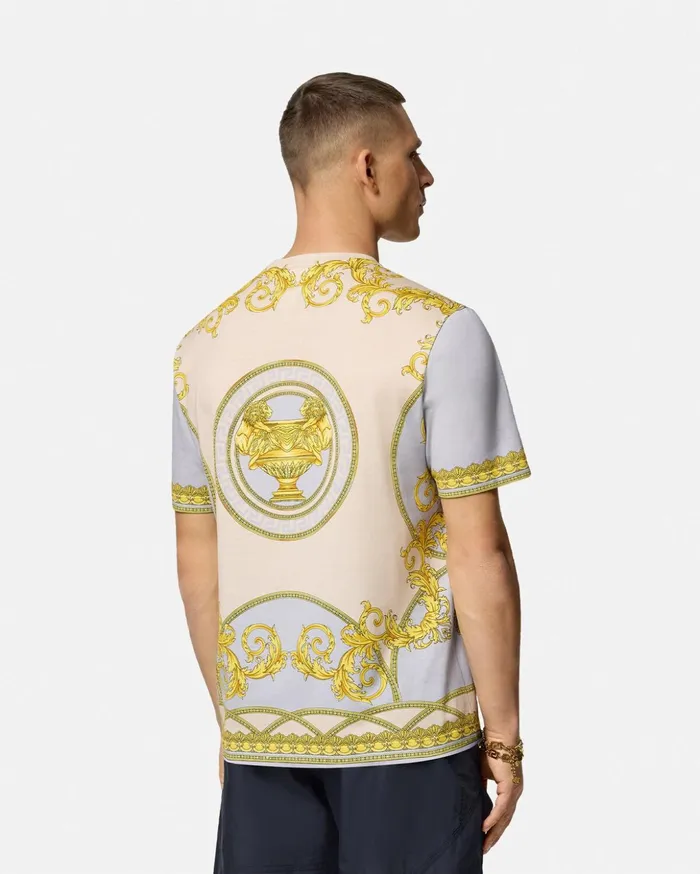 Versace TShirts and Polos Men La Coupe Des Dieux TShirt Grayprint