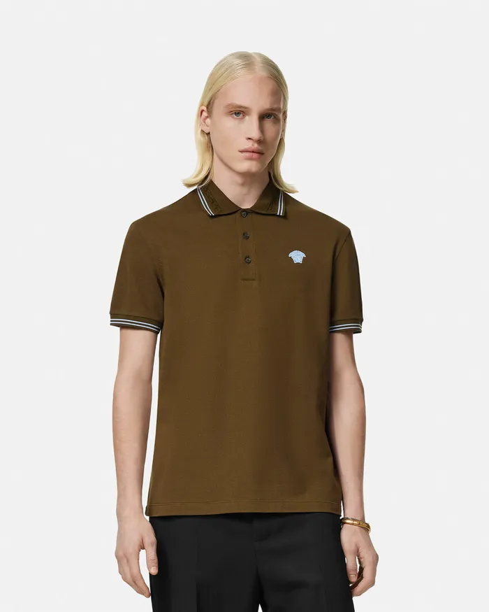Versace TShirts and Polos Men Medusa Polo Shirt Green