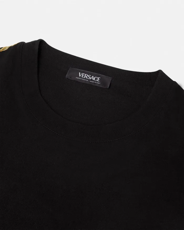 Versace TShirts and Sweatshirts WomenMen Pride Barocco Logo TShirt Blackprint