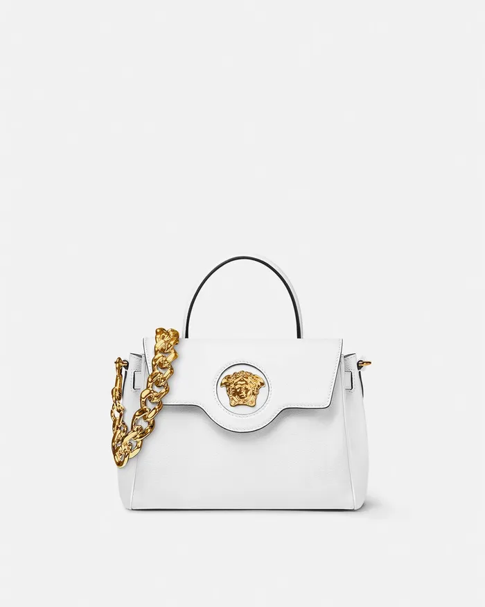 Versace Top Handle Women La Medusa Handbag White