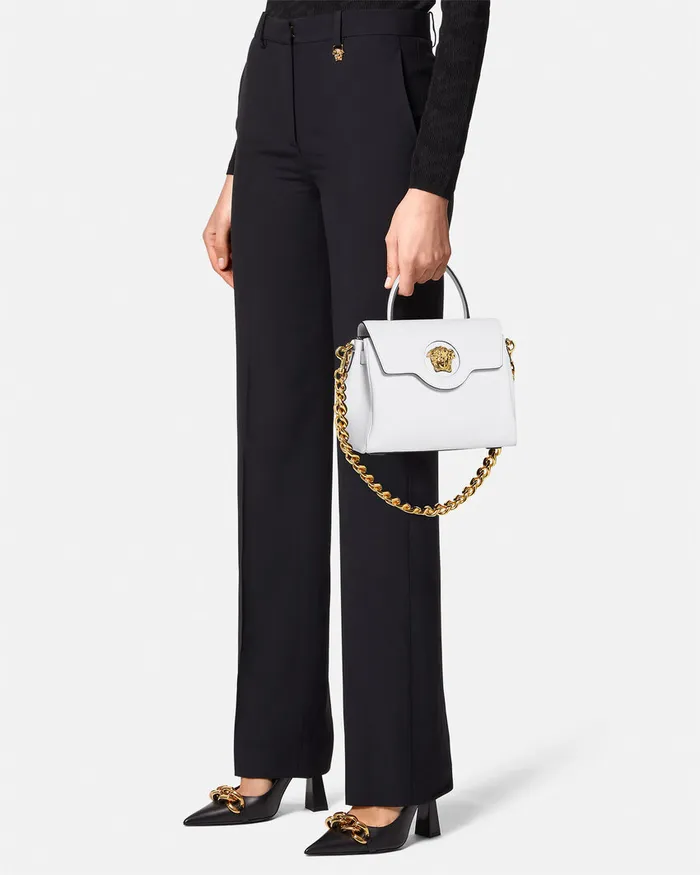 Versace Top Handle Women La Medusa Handbag White