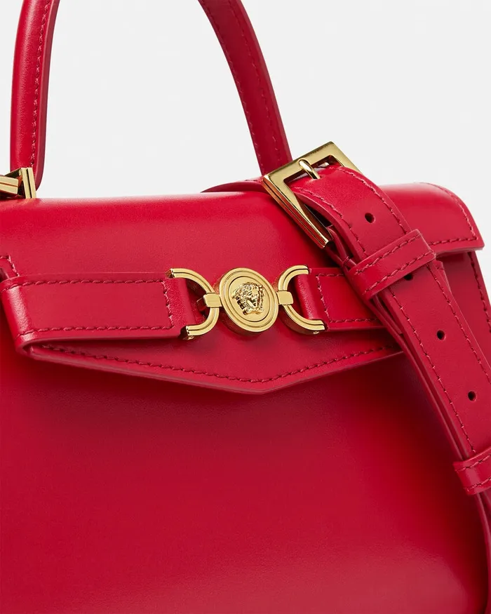 Versace Top Handle Women Medusa 03995 Small Handbag Red