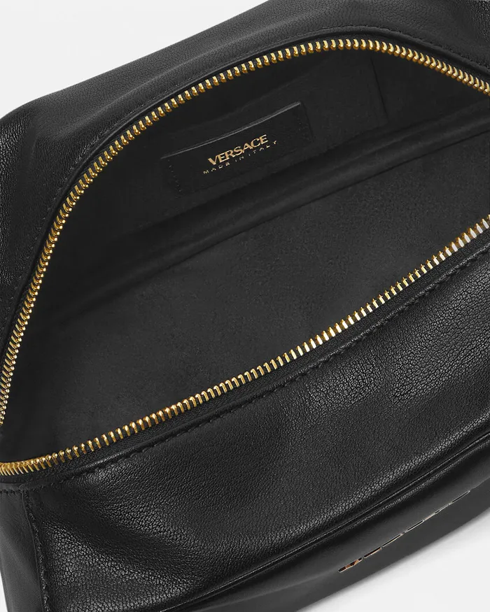 Versace Versace Tag WomenMen Tag Bowling Shoulder Bag Blackgold