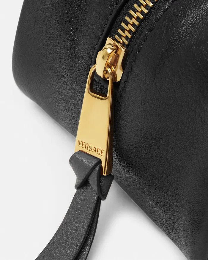 Versace Versace Tag WomenMen Tag Bowling Shoulder Bag Blackgold
