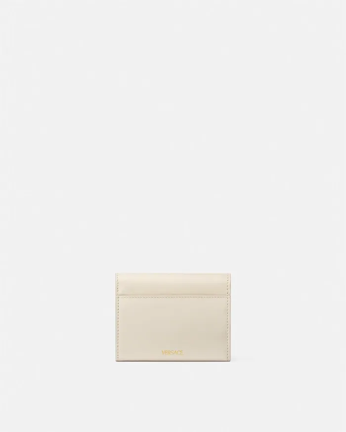 Versace Wallets Women Medusa 03995 Trifold Wallet Beige
