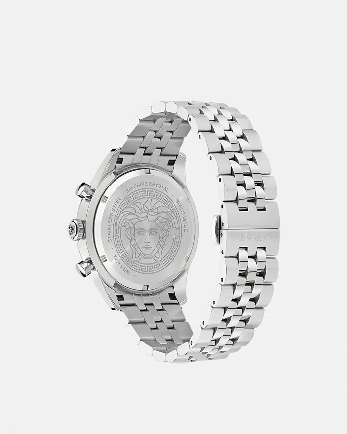 Versace Watches Men Chrono Master Watch Bluesilver