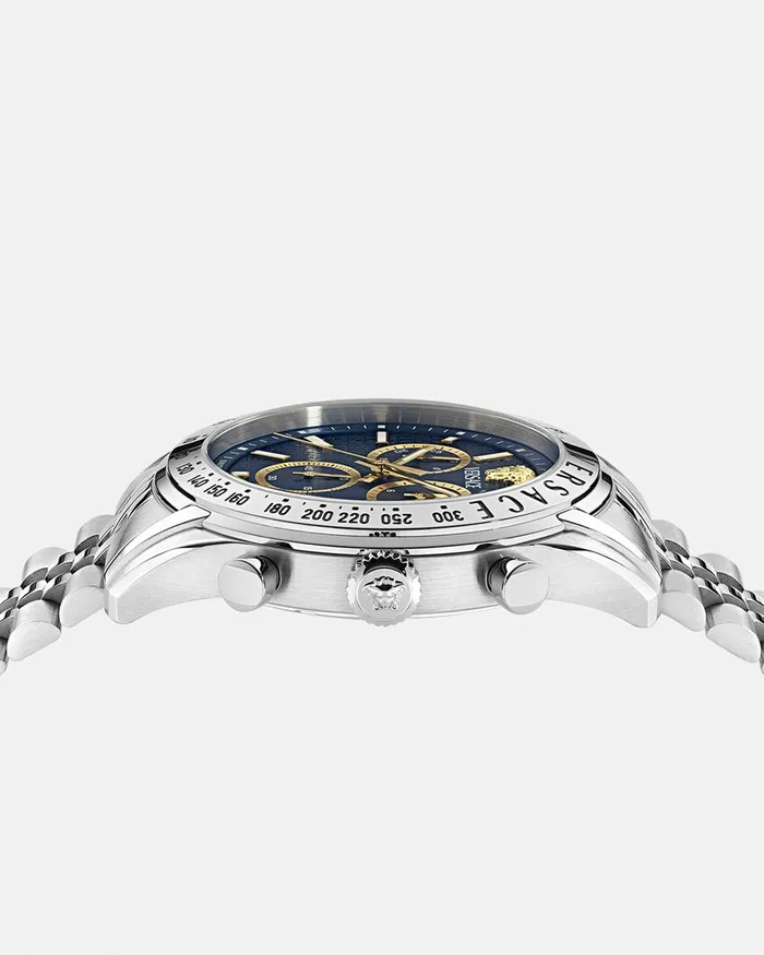 Versace Watches Men Chrono Master Watch Bluesilver