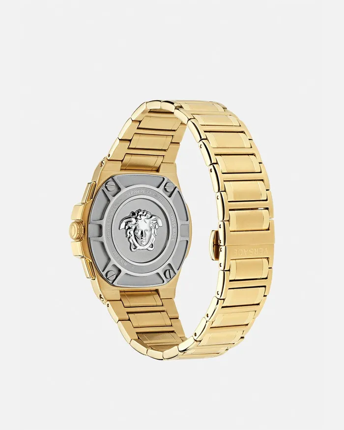 Versace Watches Men Greca Extreme Chrono Watch Gold