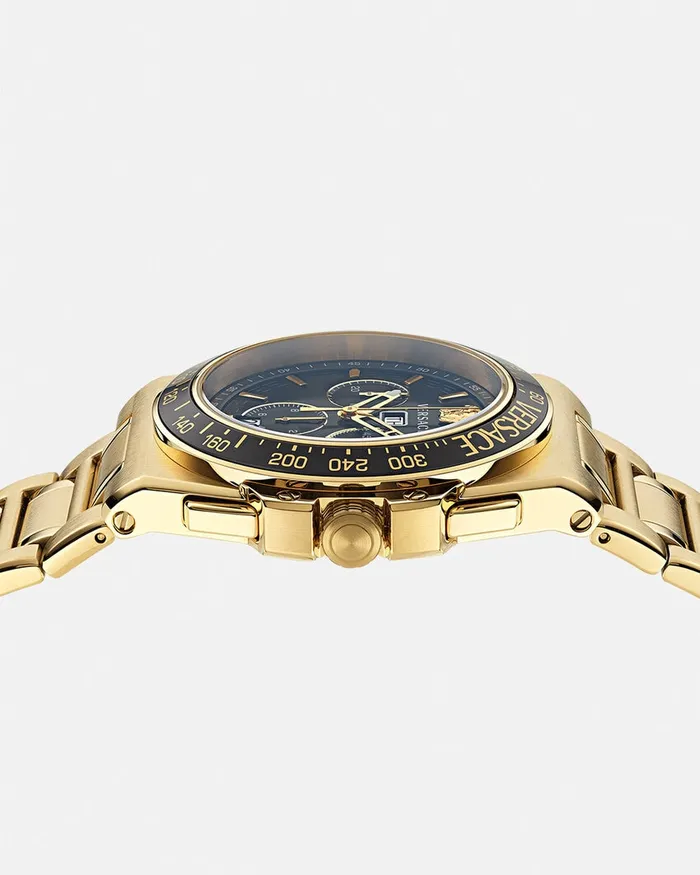Versace Watches Men Greca Extreme Chrono Watch Gold