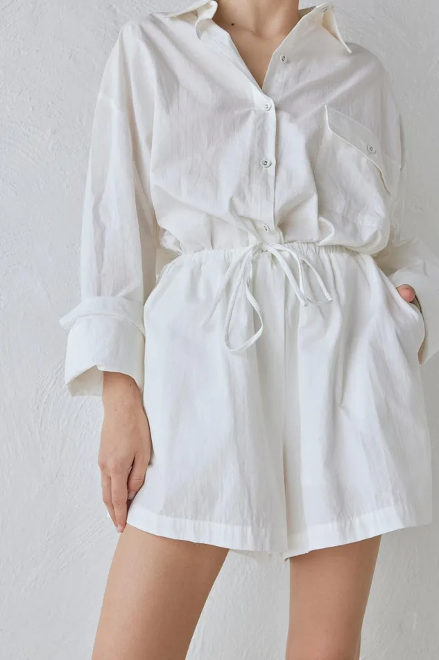 VRG GRL Annika Shorts White Women Sets VRG GRL Annika Shorts White Women Sets