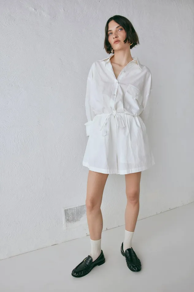 VRG GRL Annika Shorts White Women Sets VRG GRL Annika Shorts White Women Sets