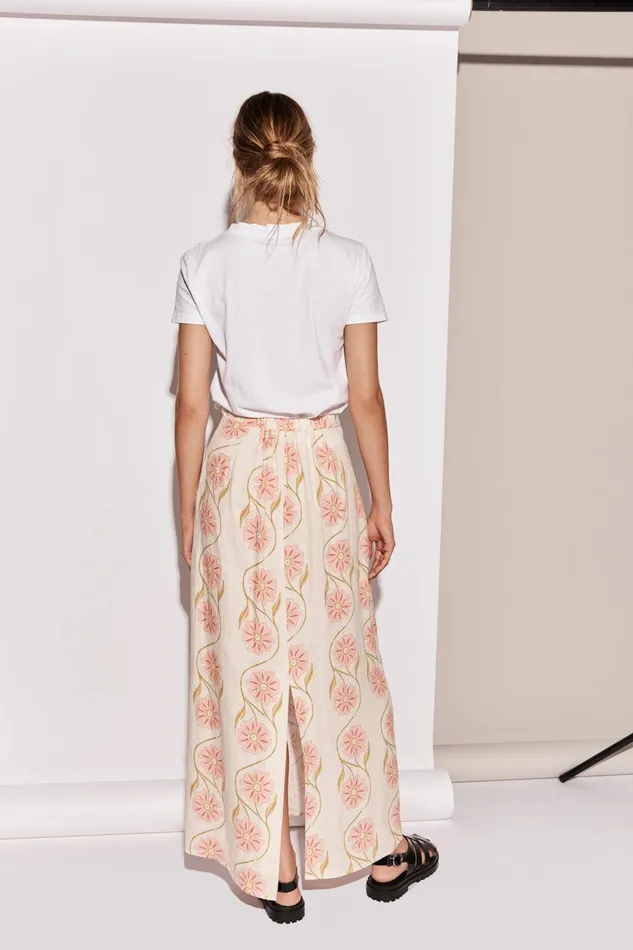 VRG GRL Ari Linen Maxi Skirt Bloom Women Skirts VRG GRL Ari Linen Maxi Skirt Bloom Women Skirts